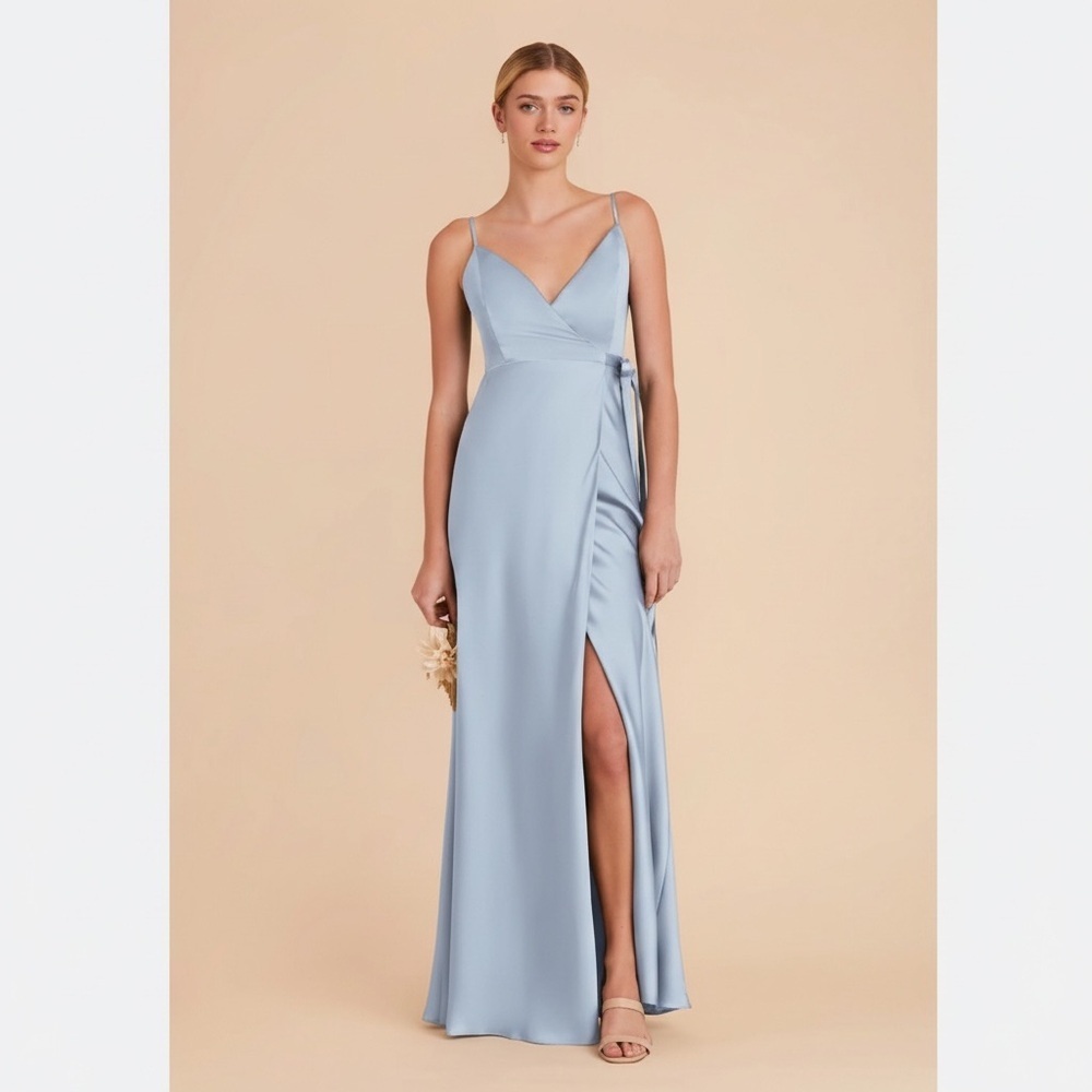 NWT Birdy Grey Cindy Wrap Dress in Dusty Blue size XL